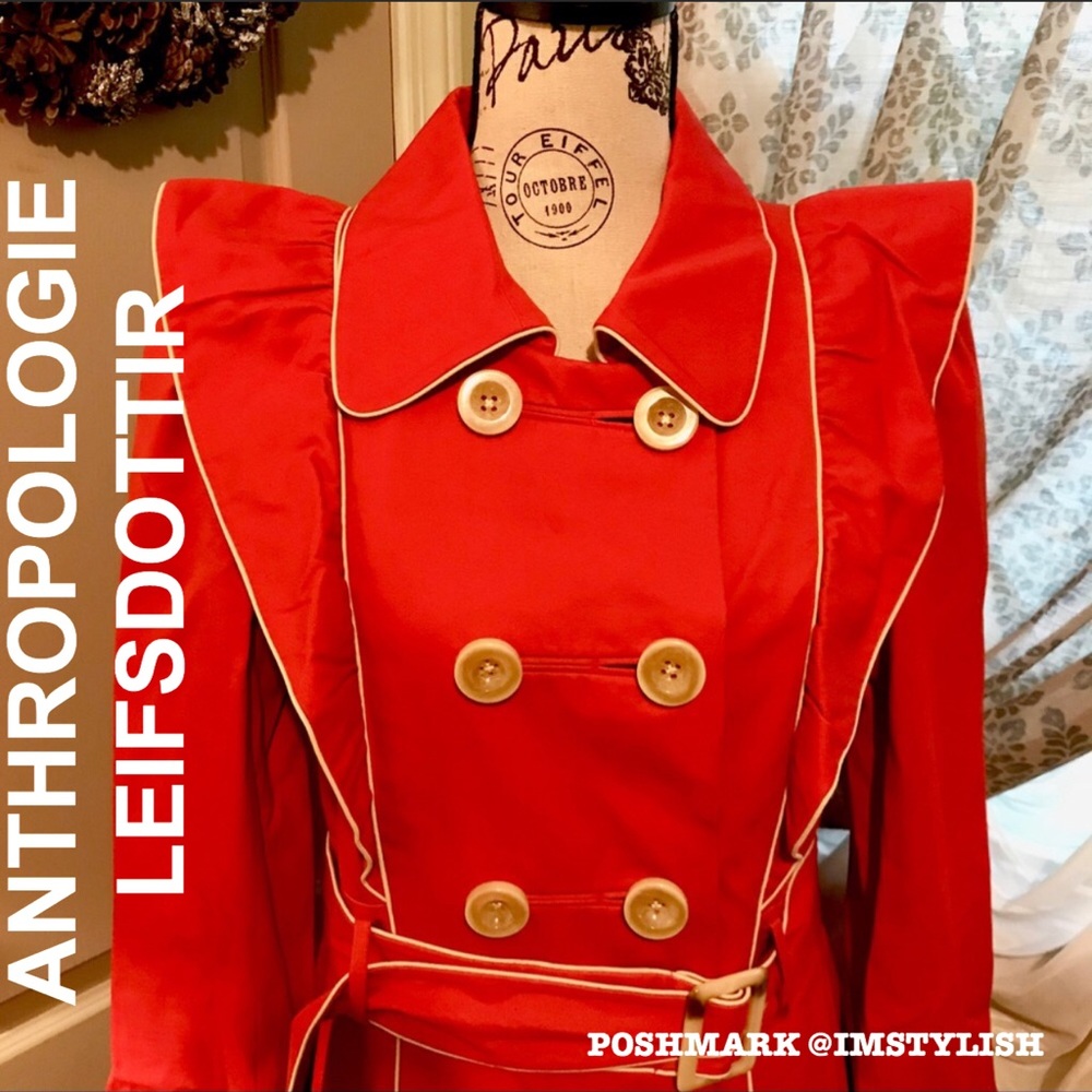 NWOT Leifsdottir Anthropologie Trench Coat